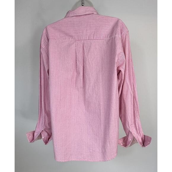 Cruel Girl Women’s XL Pink Striped Button Down Shirt Western Long Sleeve - Picture 3 of 7